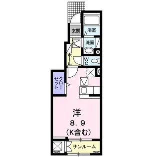 広島県福山市高西町2【アパート】の間取り