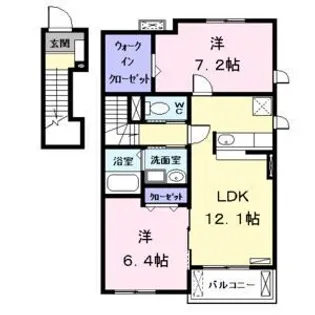 フレールI【2階】の間取り
