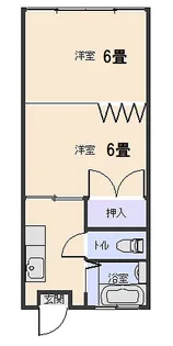 サンロードハイツ【2階】の間取り