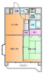プロシードエンジュ【4階】の間取り
