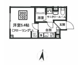 ALTO緑が丘【2階】の間取り