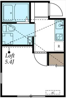 アザーレ鶴川【1階】の間取り