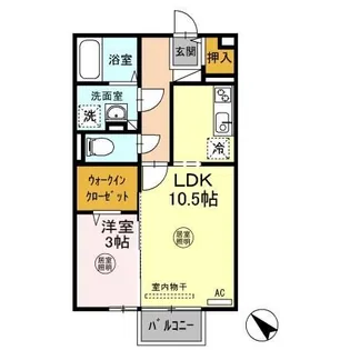 ヴィヴレ兵庫北【1階】の間取り