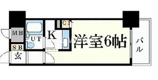 エスリード四条河原町【10階】の間取り