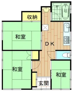 神奈川県川崎市中原区木月3【アパート】の間取り