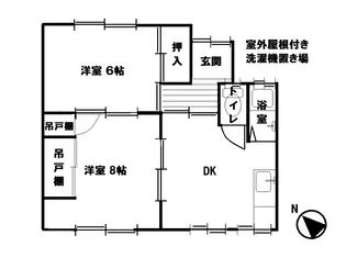 愛知県名古屋市緑区平子が丘【一戸建】の間取り