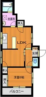 ジュネス下見【2階】の間取り