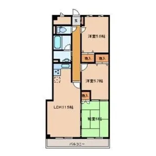 ケルムスコットコート【2階】の間取り