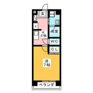 ラフィネ多屋III【5階】の間取り