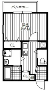 レ・ジュール針中野【1階】の間取り