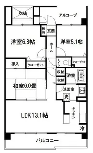 埼玉県さいたま市北区宮原町1【マンション】の間取り