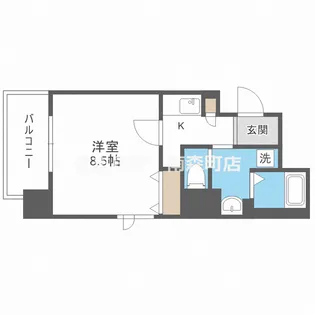 大阪府大阪市西区新町4【マンション】の間取り