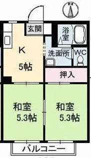 グリーンハイツaya【2階】の間取り
