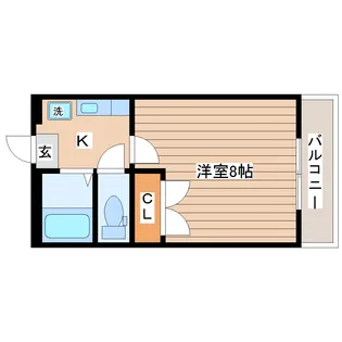 パレスノア【2階】の間取り