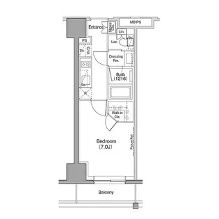 ザ・パークハビオ木場【9階】の間取り