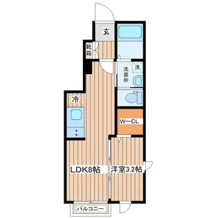 マノアーレ名取駅西 A【1階】の間取り