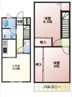 ハイツとがしの間取り