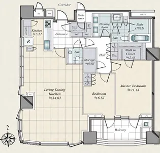 三田ガーデンヒルズパークマンション【3階】の間取り