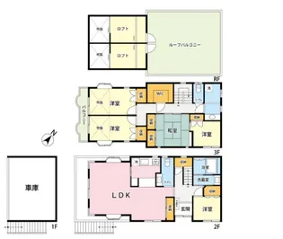 東京都目黒区青葉台1【一戸建】の間取り
