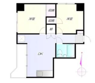 東京都新宿区歌舞伎町2【マンション】の間取り