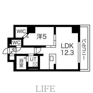 1LDKの間取り画像