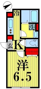 1Kの間取り画像