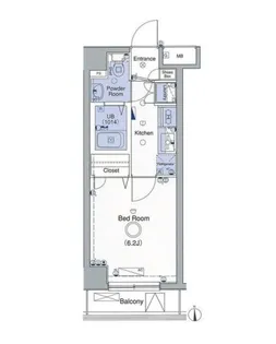 東京都新宿区荒木町【マンション】の間取り