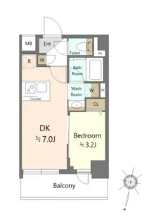 SHOKEN Residence西馬込【5階】の間取り