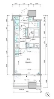 パークタワー勝どき サウス【5階】の間取り