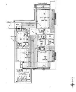 東京都台東区清川1【マンション】の間取り