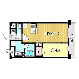 プリマヴェーラ甲子園一番町【1階】の間取り