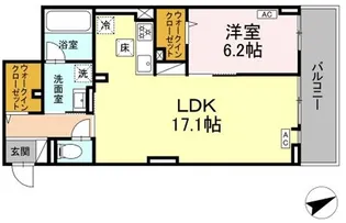 D-residence稲城【1階】の間取り
