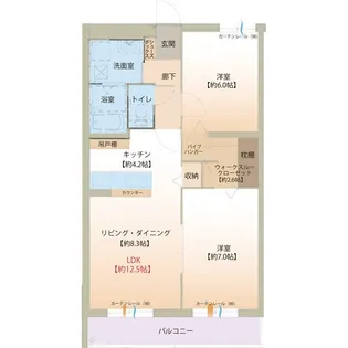 エスポワール藤の木【2階】の間取り