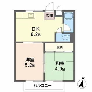 小川コーポ【2階】の間取り