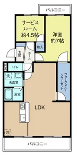 フローラ蜆塚III【3階】の間取り