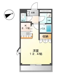 広島県東広島市西条中央4【アパート】の間取り
