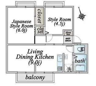 ロータスマルシュ A棟【2階】の間取り