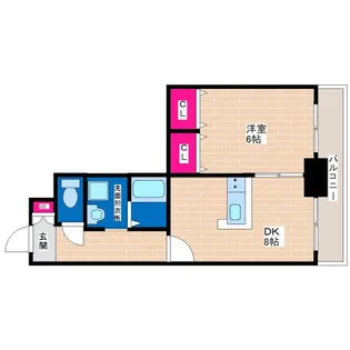 コーラルハイツ平野【2階】の間取り