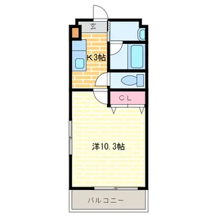 メゾン半田【1階】の間取り
