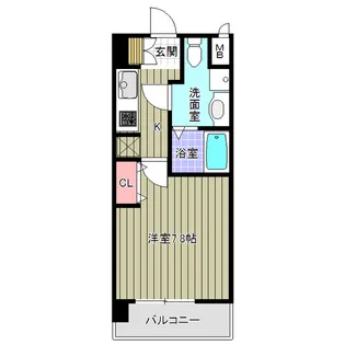 レジュールアッシュ尼崎駅前【8階】の間取り