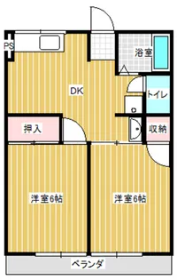 パークコート平井【1階】の間取り