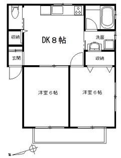 神奈川県川崎市中原区木月伊勢町【アパート】の間取り