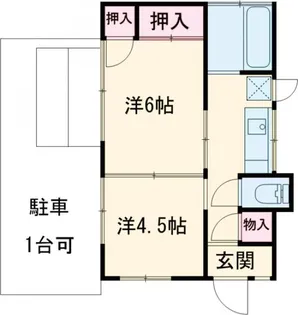 東京都福生市北田園2【一戸建】の間取り