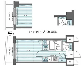 トーシンフェニックス新高円寺参番館【5階】の間取り