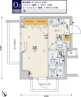 スカイコートパレス西巣鴨【7階】の間取り