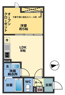 メゾン・ドゥ・アッシュ松戸II【1階】の間取り