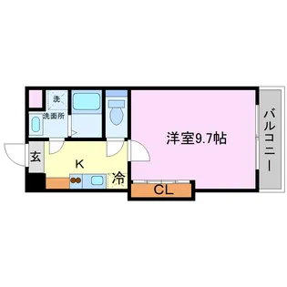 メゾンフェアリー【6階】の間取り