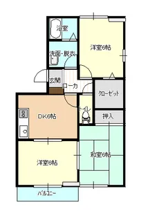 ローズタウン【1階】の間取り