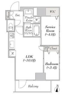 ミリアレジデンス両国II【7階】の間取り