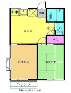 エクセレントハイツ【1階】の間取り